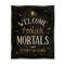 Stupell Industries Welcome Foolish Mortals Phrase Framed Floater Canvas Wall Art